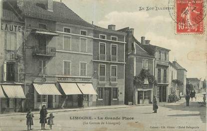 CPA FRANCE 46 "Limogne, La grande place".