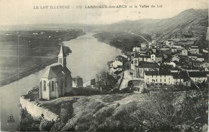 CPA FRANCE 46 "Larroque des Arcs, La vallée du Lot".