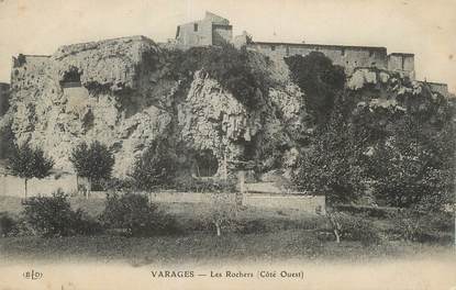 CPA FRANCE 83 " Varages, Les Rochers".