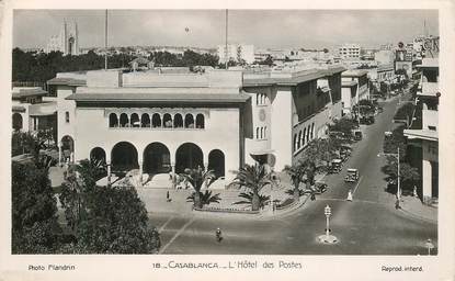 CPSM MAROC "Casablanca, Hotel des Postes"