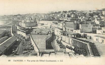 CPA MAROC "Tanger, vue prise de l'Hotel Continental"