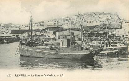 CPA MAROC "Tanger, le port et la Casbah"