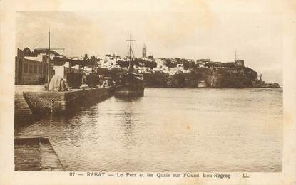 CPA MAROC "Rabat, le Port et les quais"