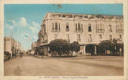 CPA MAROC "Rabat, rue du Capitaine Petit Jean"