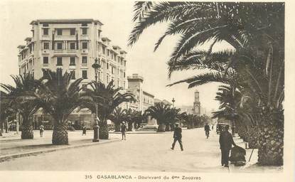 CPA MAROC "Casablanca, bld du 4eme Zouave"
