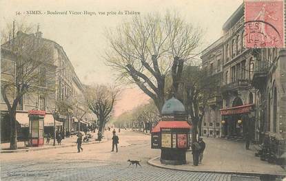 CPA FRANCE 30 "Nîmes, Bld Victor Hugo, vue prise du Théâtre"