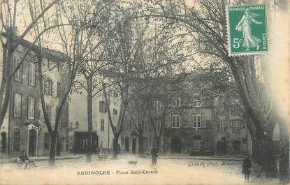 CPA FRANCE 83 " Brignoles, Place Sadi Carnot".