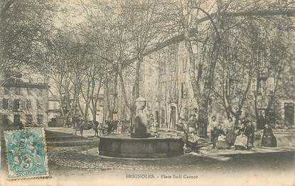 CPA FRANCE 83 " Brignoles, Place Sadi Carnot".