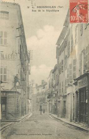 CPA FRANCE 83 " Brignoles, Rue de la République".