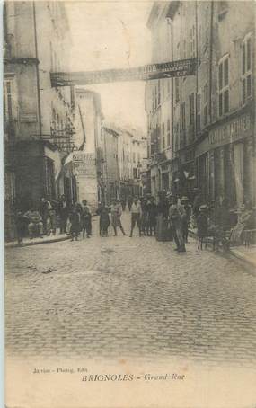 CPA FRANCE 83 " Brignoles, Grand Rue".