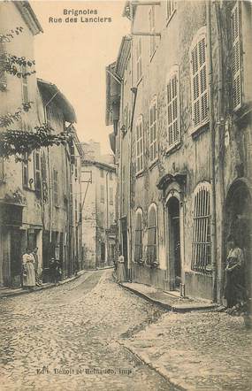 CPA FRANCE 83 " Brignoles, Rue des Lanciers".