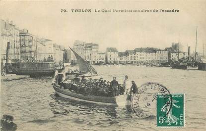 CPA FRANCE 83 " Toulon,Le Quai Permissionnaires de l'Escadre".