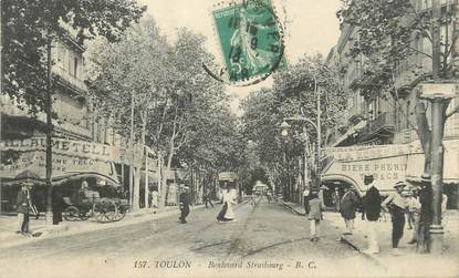 CPA FRANCE 83 " Toulon, Boulevard de Strasbourg".