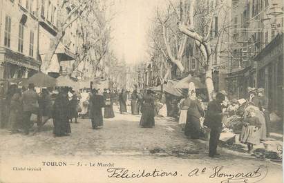 CPA FRANCE 83 " Toulon, Le marché".
