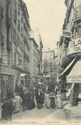 CPA FRANCE 83 " Toulon, Rue d'Alger".