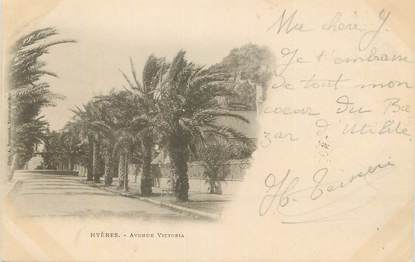 CPA FRANCE 83 " Hyères, Avenue Victoria".