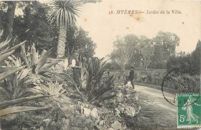 CPA FRANCE 83 " Hyères, Jardin de la ville".