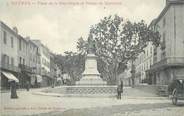 83 Var CPA FRANCE 83 " Hyères, Place de la République et statue de Massillon".