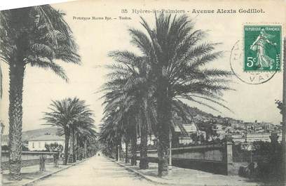 CPA FRANCE 83 " Hyères Les Palmiers, Avenue Godillot".