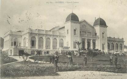 CPA FRANCE 83 " Hyères, Le grand casino".