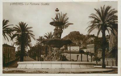 CPSM FRANCE 83 " Hyères, La fontaine Godillot".