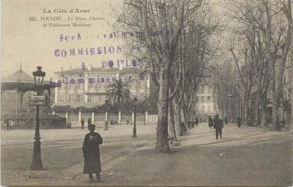 CPA FRANCE 83 "Toulon, La Place d'Armes et Préfecture Maritime".