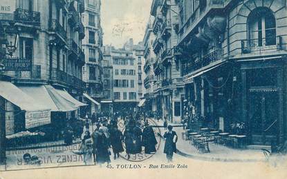 CPA FRANCE 83 "Toulon, Rue Emile Zola".