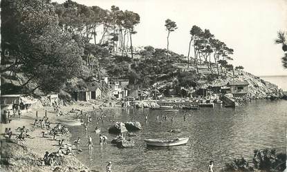 CPSM FRANCE 83 "Toulon , Cap Brun, Plage de Méjéan".