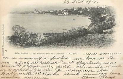 CPA FRANCE 83 " St Raphaël, Vue générale prise de la Batterie".