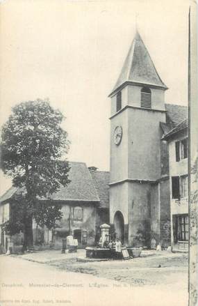 CPA FRANCE 38 "Monestier de Clermont, L'église ".