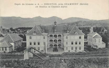 CPA FRANCE 73 " Chambéry, Corinthe bataillon des Chasseurs Alpins".