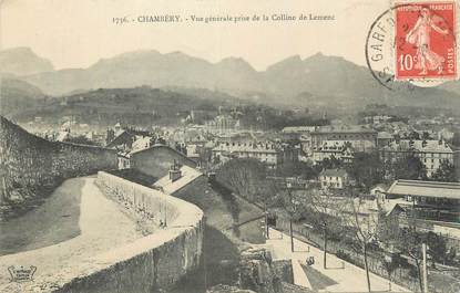 CPA FRANCE 73 " Chambéry, Vue générale prise de la Colline de Lemenc".