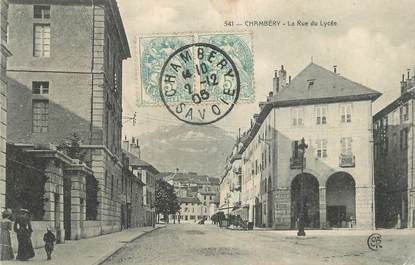 CPA FRANCE 73 " Chambéry, La rue du Lycée".