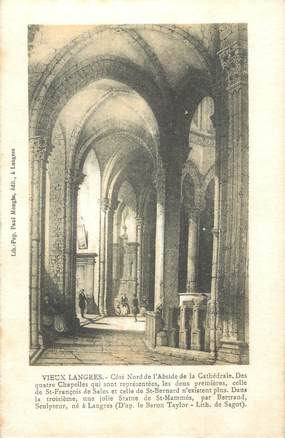 CPA FRANCE 52 " Vieux Langres, Côté nord de l'Abside de la cathédrale".