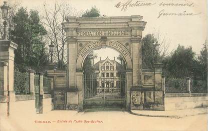 CPA FRANCE 16 " Cognac, Entrée de l'Asile Rue Gautier".