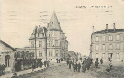 CPA FRANCE 16 " Cognac, Avenue de la gare".