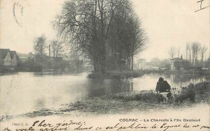 CPA FRANCE 16 " Cognac, La Charente à l'Ile Daniaud".