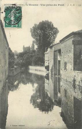 CPA FRANCE 16 " Aigre, L'Houme, vue prise du pont".