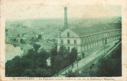 CPA FRANCE 16 " Angoulême, La papeterie Laroche Joubert et vue sur le Faubourg l'Houmeau".