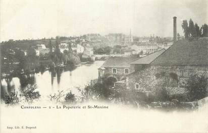 CPA FRANCE 16 " Confolens, La Papeterie et St Maxime".