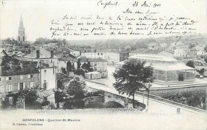 CPA FRANCE 16 " Confolens, Quartier Ste Maxime".