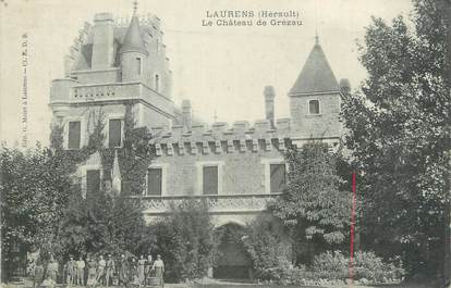 CPA FRANCE 34 "Laurens, Le château de Crézau".
