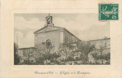 CPA FRANCE 34 "Le Bousquet d'Orb, L'église et le Presbytère".