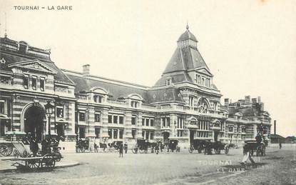 CPA BELGIQUE "Tournai, la gare"