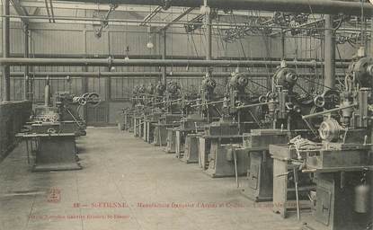 CPA FRANCE 42 "Saint Etienne, Manufacture d'armes et de cycles, ateliers"