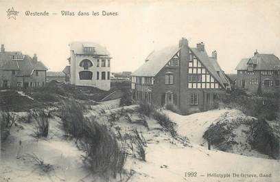 CPA BELGIQUE "Westende, villas dans les dunes"