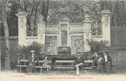 CPA FRANCE 34 " Lamalou les Bains, Fontaine Charcot".