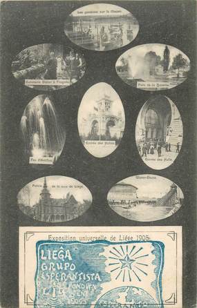 CPA BELGIQUE "Exposition universelle de Liège 1905" / ESPERANTO