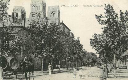 CPA FRANCE 34 " Frontignan, Boulevard Gambetta".