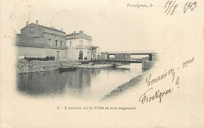 CPA FRANCE 34 " Frontignan, L'entrée de la ville et son cagnard".